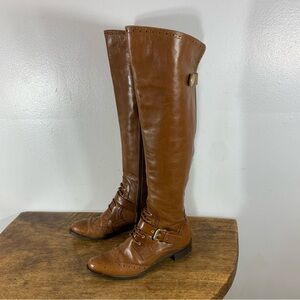 Browns made in Italy knee high leather boots